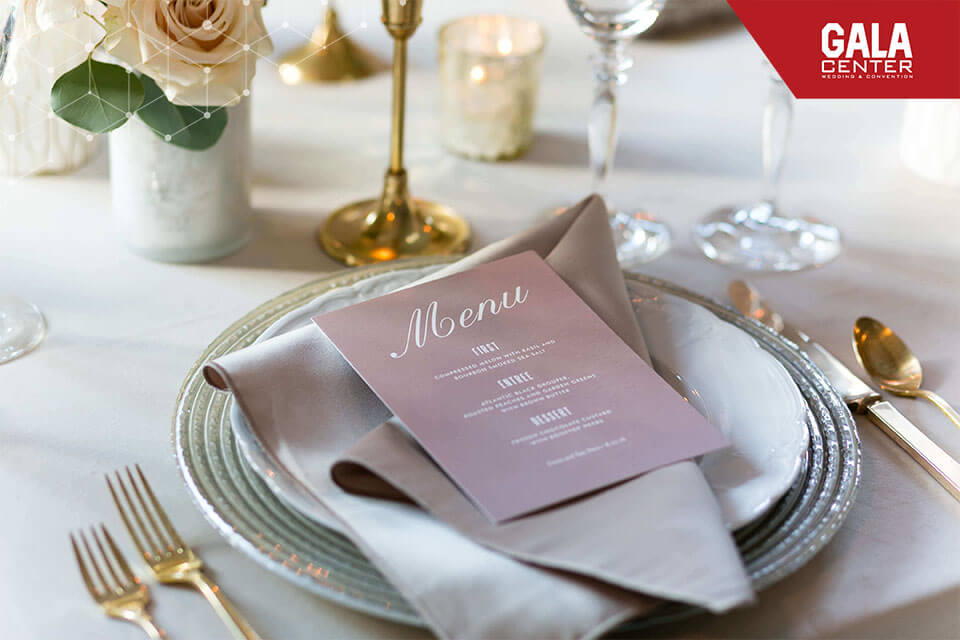 Thực đơn nhà hàng tiệc cưới theo set menu